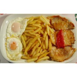 Fingers de Pollo, Huevos, Patatas