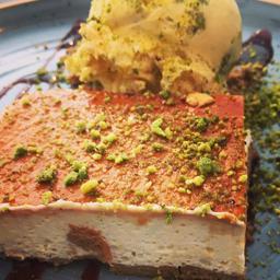 Mixto helado tarta de queso