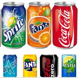 Refrescos de lata 33 cl