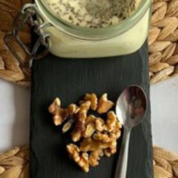 Tarta de queso manchego curado en manteca y tomillo