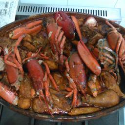 POLLO DE CORRAL CON BOGAVANTE