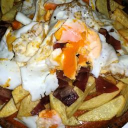 HUEVOS ROTOS CON JAMON