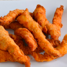 Fingers de pollo rebozadas panko con salsa rosa