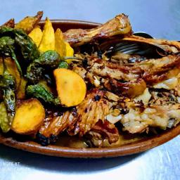 1/4 de cabrito asado