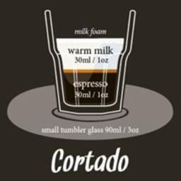 ■Café Cortado/Small Coffee whit Milk