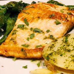 Salmon plancha 