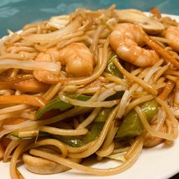 30. Tallarines con gambas