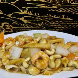 119. Gambas con anacardos 