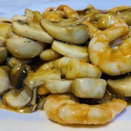 69. Gambas con champiñón 