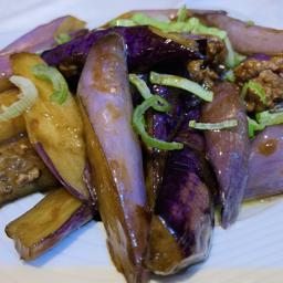 36a. Berenjenas Chinas con carne 