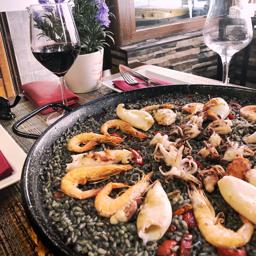 Paella de pulpo y gambas 🍤