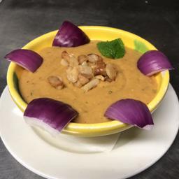 Gofio escaldado (caldo de carne)