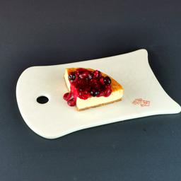 Porción de cheesecake