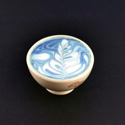 Blue matcha latte