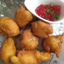 Takitos crujientes de bacalao