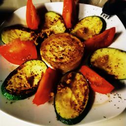 Calabacín Con Queso de cabra 
