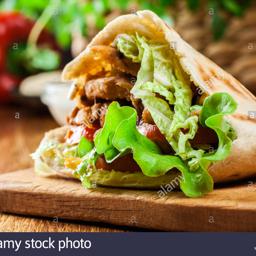 Pita Sin Verduras (Sólo Carne)