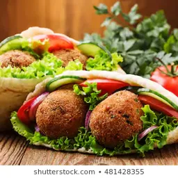 Pita con Falafel (Sin Carne)