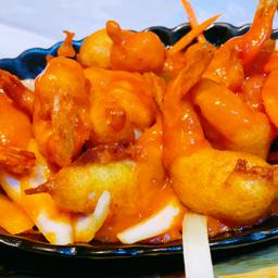 114. Gambas rebozadas a la plancha