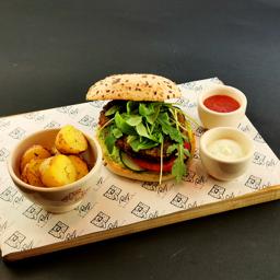 Hamburguesa vegana ecológica