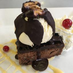 Coulant chocolate helado de vainilla
