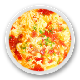 2. Sopa de tomate con huevo