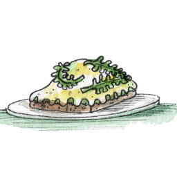 Huevos benedictina trufados con huevos bio