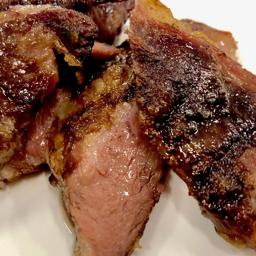 Carne ibérica a la brasa.