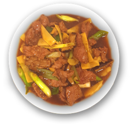 232. Ternera salteada con bambú y setas