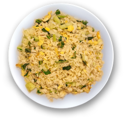 81. Arroz frito con *pak choi