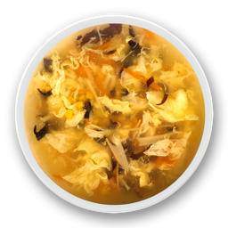 6. Sopa de maíz con palitos de cangrejo