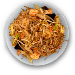 101. Fideos de arroz fritos con marisco