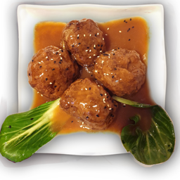 269. Albóndigas de cerdo estofadas en salsa espesa