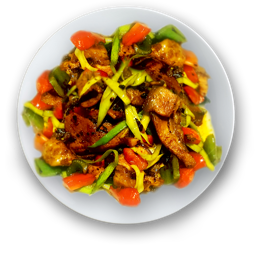 265. Carne de cerdo dos veces cocinado