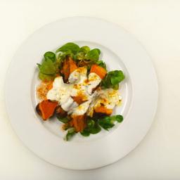 Boniato asado con crème fraîche 