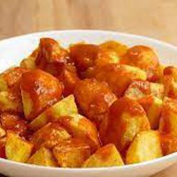 Patatas Bravas, rosa o ali oli
