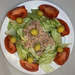 Ensalada verde con atún