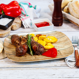 Jamoncitos de pollo con bacon y champiñones