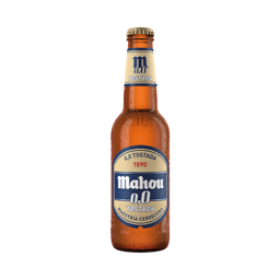 Cerveza botella Mahou 00 Tostada 1/3