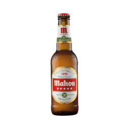 Cerveza botella Mahou Sin Gluten 1/3
