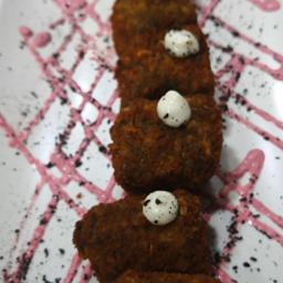 CROQUETAS  CASERAS DE SEPIA EN SU TINTA