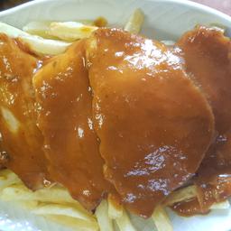 Jamon asado con patatas