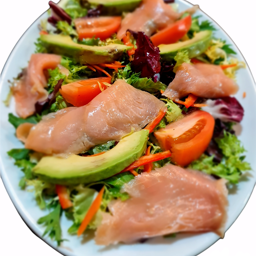 Ensalada de Salmón ahumado y aguacate