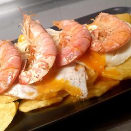 HUEVOS ROTOS CON GAMBONES