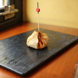 Saquito de ternera con salsa barbacoa