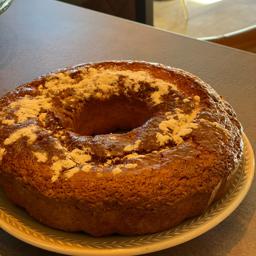 Bizcocho casero más café