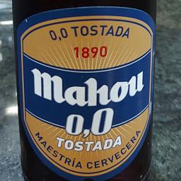 mahou 0,0 tostada