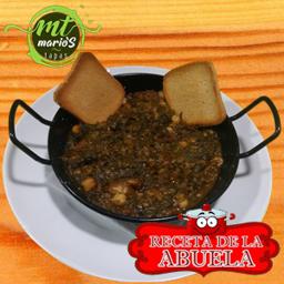 Espinacas con garbanzos.