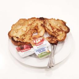 Croissant plancha mantequilla y mermelada