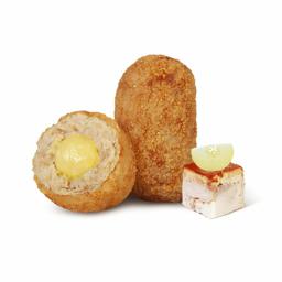 Croqueta de cochinillo y manzana